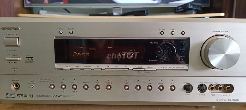 Amply onkyo 130w/kênh x 6 4ohm-16ohm có pre out