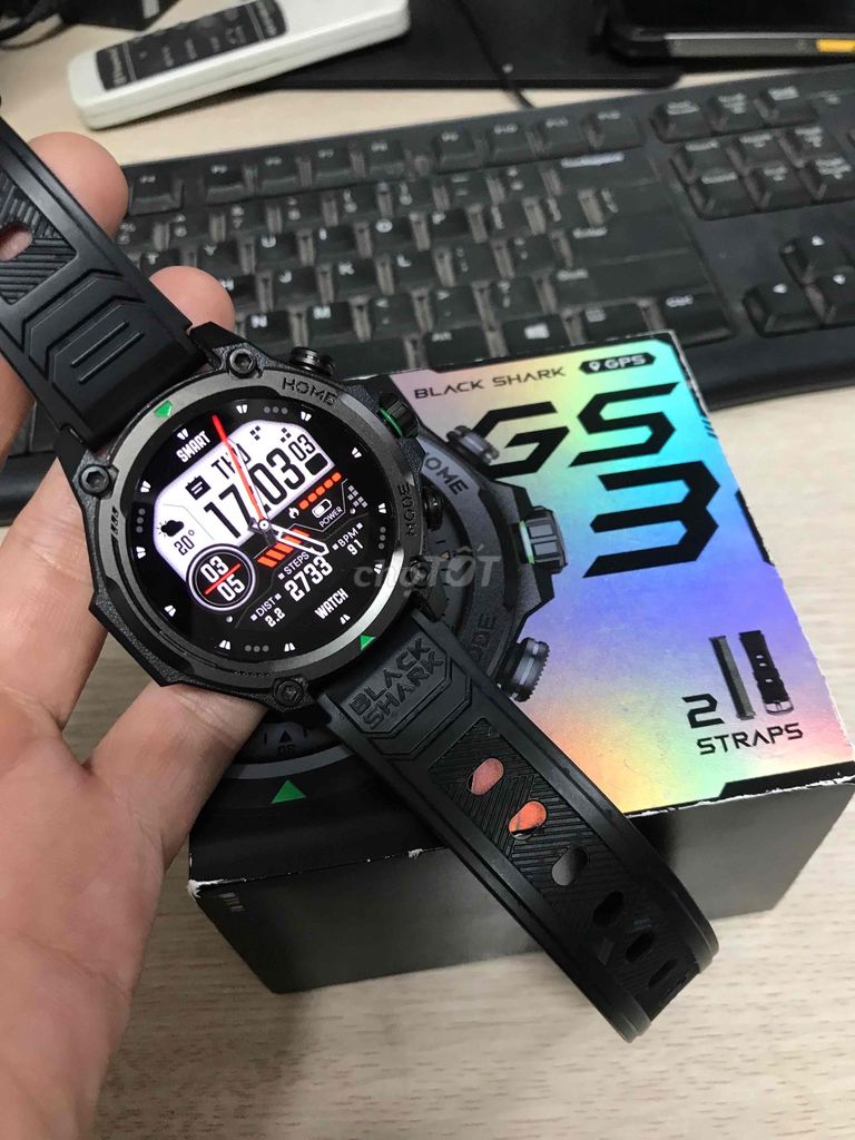 Black Shark GS3 Đen Đã sử dụng. Mua bán Thiết bị đeo thông minh tại Quận Hai Bà Trưng Hà Nội được đăng bởi Quốc Bảo hình 1