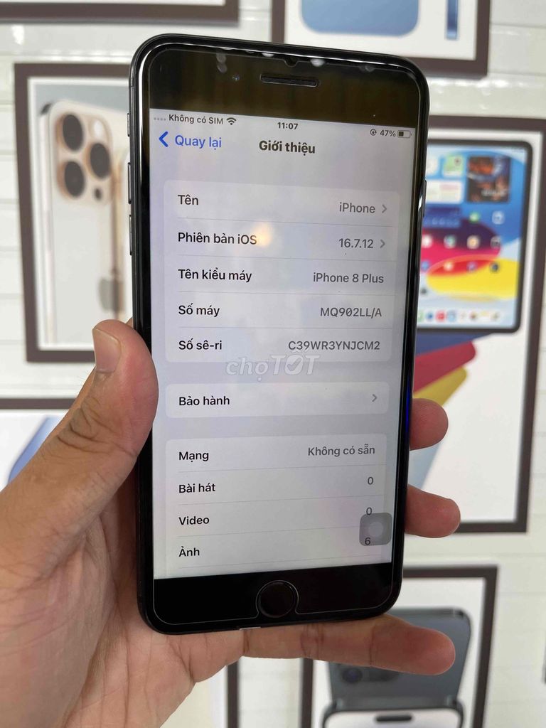 Apple iPhone 8 Plus 64GB Đen Đã qua sử dụng. Mua bán Điện thoại tại Huyện Củ Chi Tp Hồ Chí Minh được đăng bởi Kha Hoàng hình 1