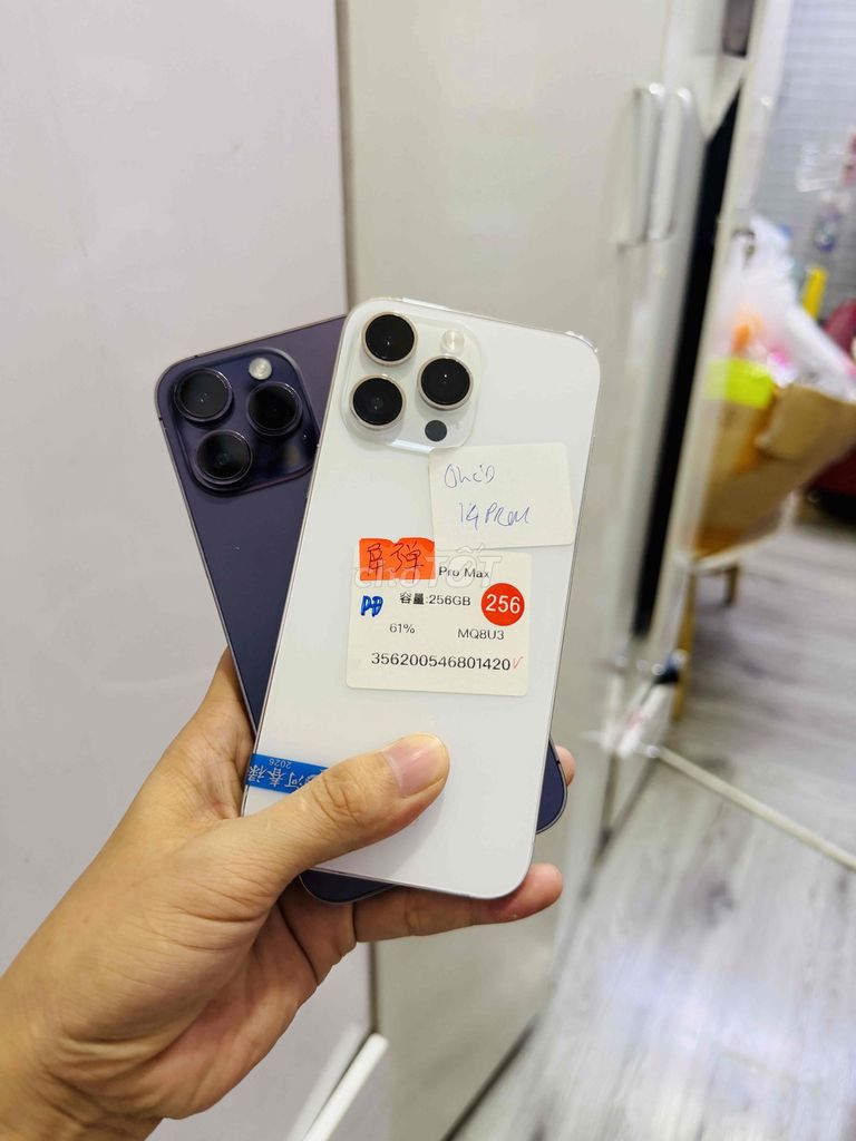 Apple iPhone 14 Pro Max 256GB Tím Trắng rất đẹp. Mua bán Điện thoại tại Quận Hải Châu Đà Nẵng được đăng bởi Hoàng Táo 273 Nguyễn Hoàng hình 1
