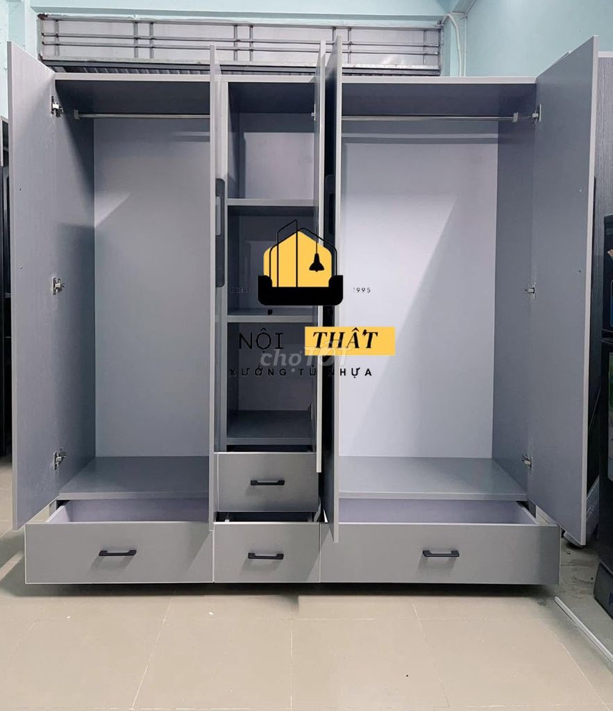 Tủ quần áo Nhựa Đài Loan 1m8x1m85x45cm. Mua bán Tủ, kệ gia đình tại Quận 1 Tp Hồ Chí Minh được đăng bởi Cửa Hàng Nội Thất hình 1