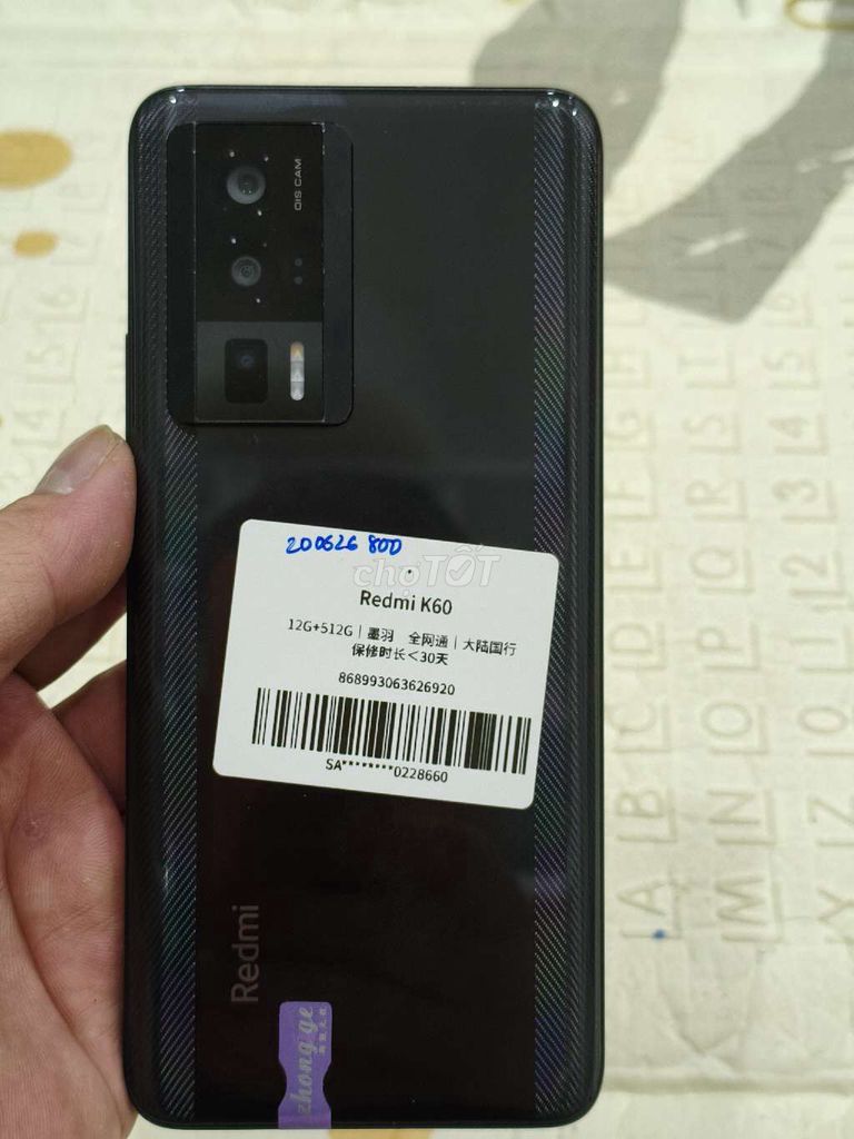 Xiaomi K60 12GB/512GB Đen. Mua bán Điện thoại tại Quận Hoàng Mai Hà Nội được đăng bởi Nguyennoi hình 1