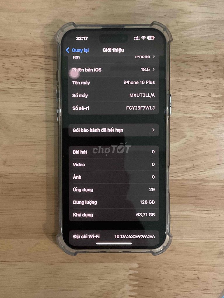 iPhone 16 Plus 128GB Lock. Mua bán Điện thoại tại Thành phố Dĩ An Bình Dương được đăng bởi Hậu hình 1