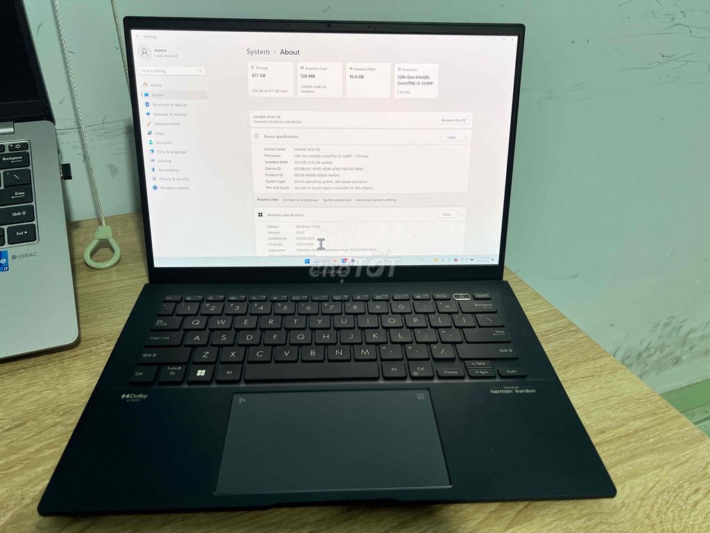 ASUS Zenbook i5-1240P 16GB/512GB Like New. Mua bán Laptop tại Quận Gò Vấp Tp Hồ Chí Minh được đăng bởi Hải Nam Lê hình 1