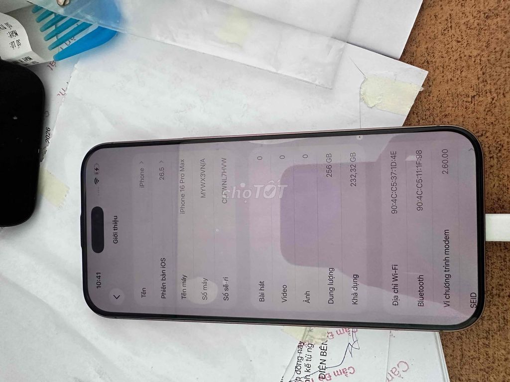 Apple iPhone 16 Pro Max 256GB 90%. Mua bán Điện thoại tại Thành phố Dĩ An Bình Dương được đăng bởi Nguyễn Hải hình 1
