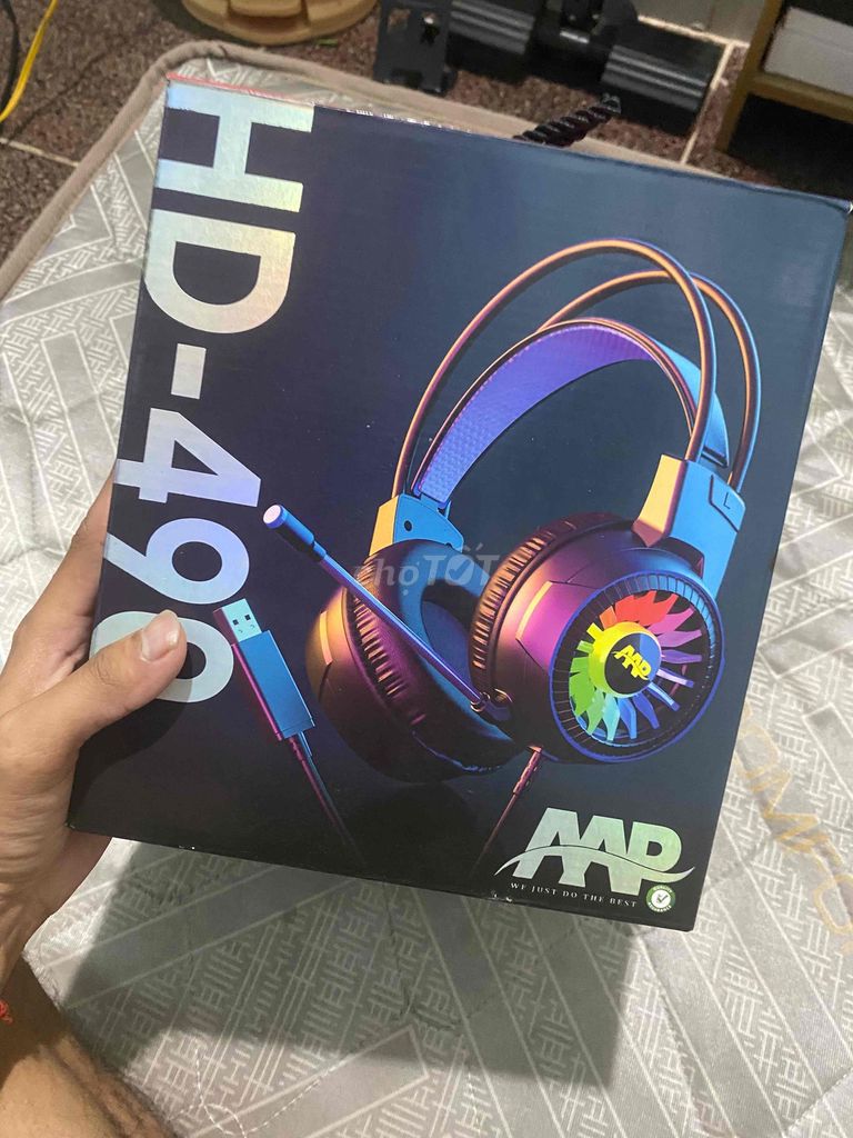 Tai nghe AAP HD-490 Đen. Mua bán Tivi, Âm thanh tại Huyện Nhơn Trạch Đồng Nai được đăng bởi Jun hình 1