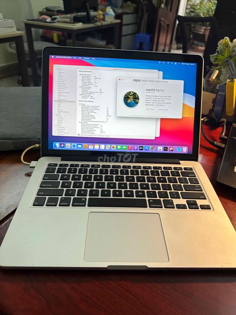 thanh lý pro 2015 i5/8/128 màu bạc đẹp zin. Mua bán Laptop tại Quận Cầu Giấy Hà Nội được đăng bởi Minh Khuê hình 1