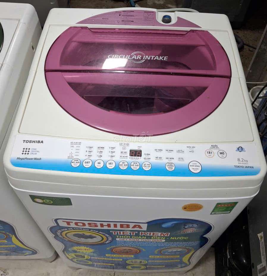 Máy giặt Toshiba 8.2kg Trắng, Hồng Nhật Bản. Mua bán Máy giặt tại Quận 7 Tp Hồ Chí Minh được đăng bởi Shop tủ lạnh máy giặt hình 1