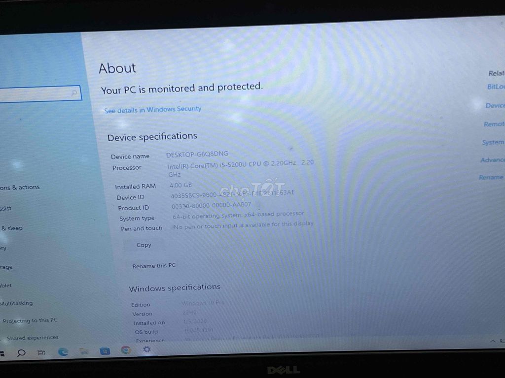 Dell Vostr***0U 4GB/SSD 128GB Màn đốm. Mua bán Laptop tại Quận Hà Đông Hà Nội được đăng bởi Phương Thảo hình 1