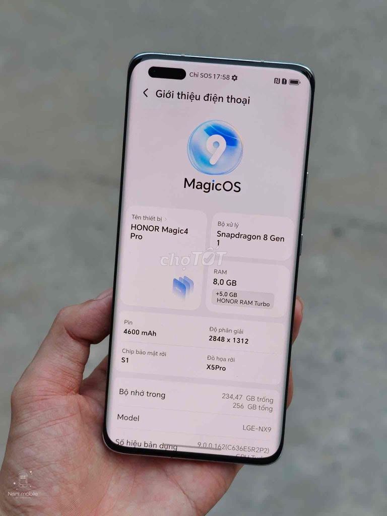 Honor Magic4 Pro 256GB Xanh quốc tế. Mua bán Điện thoại tại Quận Tân Bình Tp Hồ Chí Minh được đăng bởi long hình 1