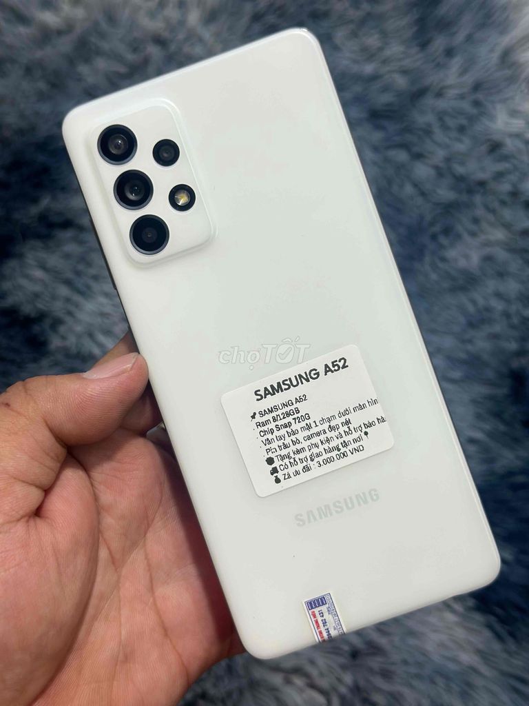 SAMSUNG A52 Ram 8/128GB mạnh mượt đẹp 99%. Mua bán Điện thoại tại Huyện Trảng Bom Đồng Nai được đăng bởi Hồ Trung Hiếu hình 1