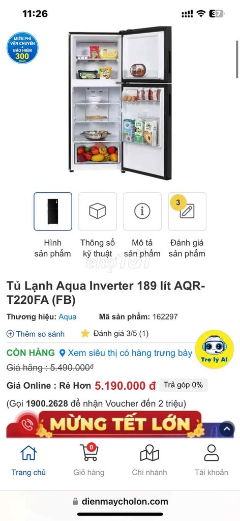 cần bán 1 tủ lạnh aqua 189l 1 nồi cơm sun house