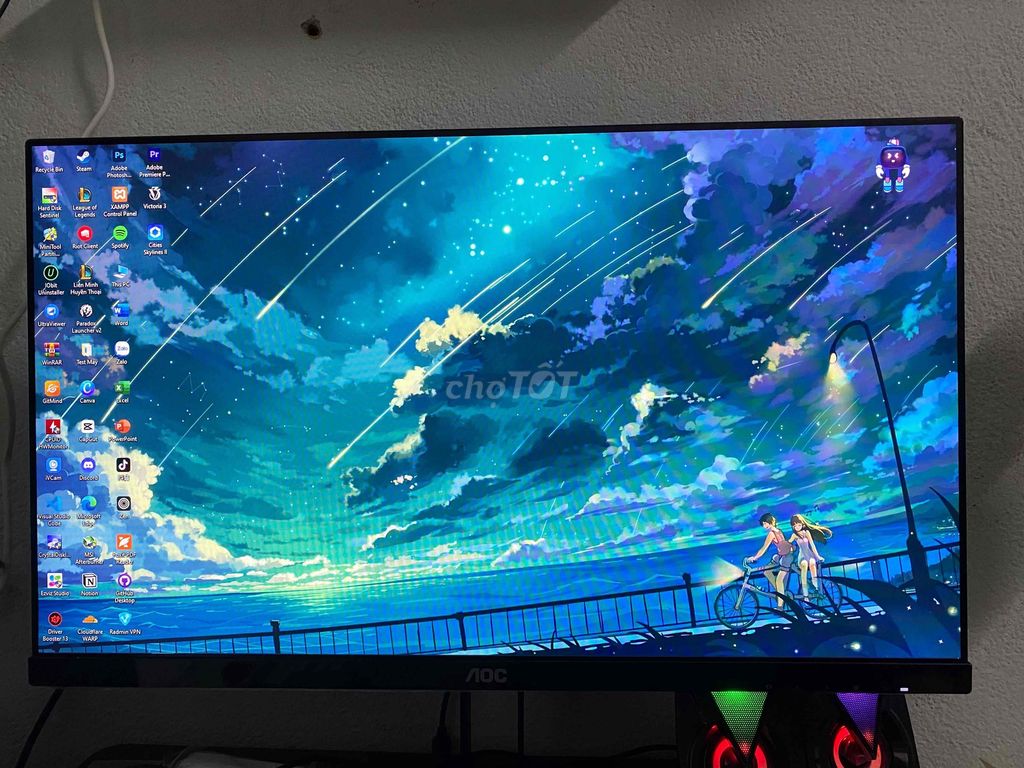 Màn hình AOC 24 inch IPS Full HD. Mua bán Phụ kiện (Màn hình, Chuột...) tại Quận Sơn Trà Đà Nẵng được đăng bởi MC Computer hình 1