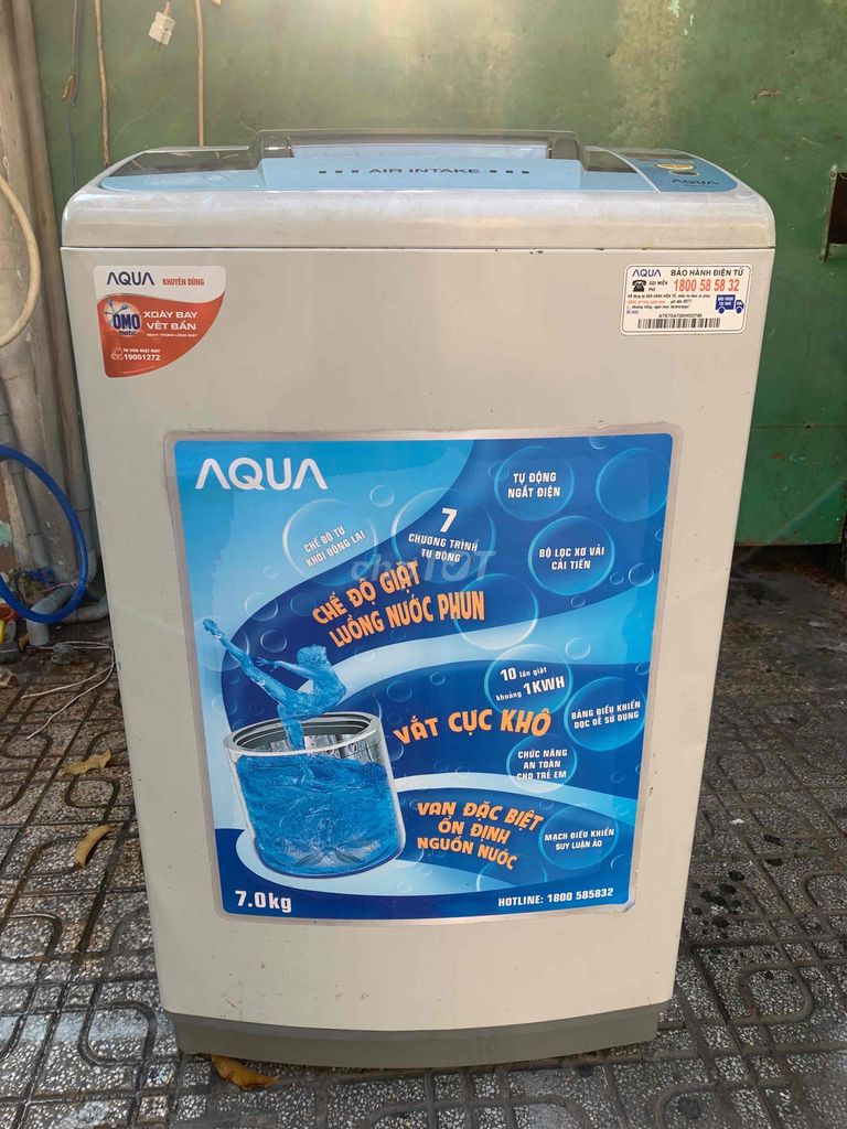 Máy giặt Aqua 7kg cửa trên Đã sử dụng. Mua bán Máy giặt tại Thành phố Bến Tre Bến Tre được đăng bởi undefined hình 1