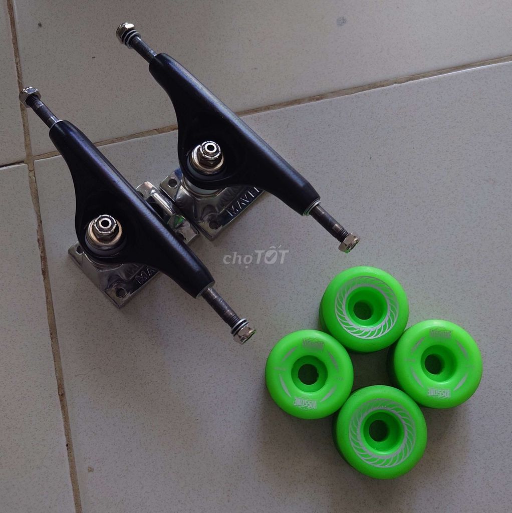 Truck MAVEN và bánh xe ván trượt KISSONE. Mua bán Đồ thể thao, Dã ngoại tại Quận Cẩm Lệ Đà Nẵng được đăng bởi Minh Nhật Bùi hình 1