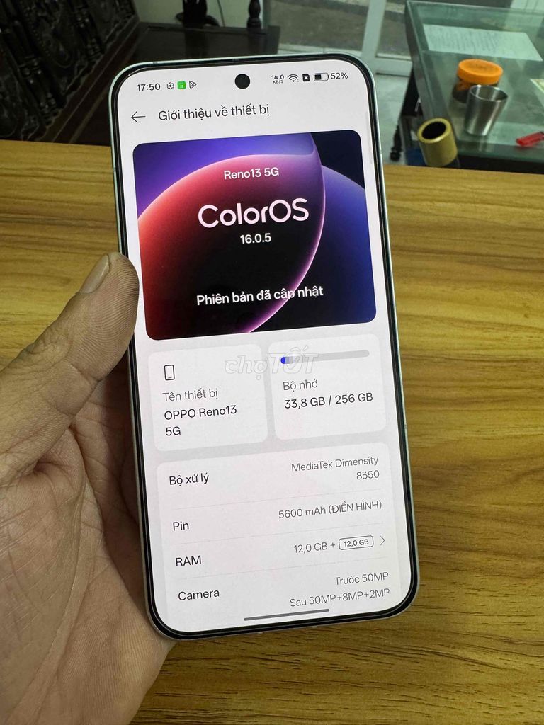 Oppo Reno 13 5G 12GB/256GB Trắng. Mua bán Điện thoại tại Huyện Đan Phượng Hà Nội được đăng bởi viên hoàng hình 1