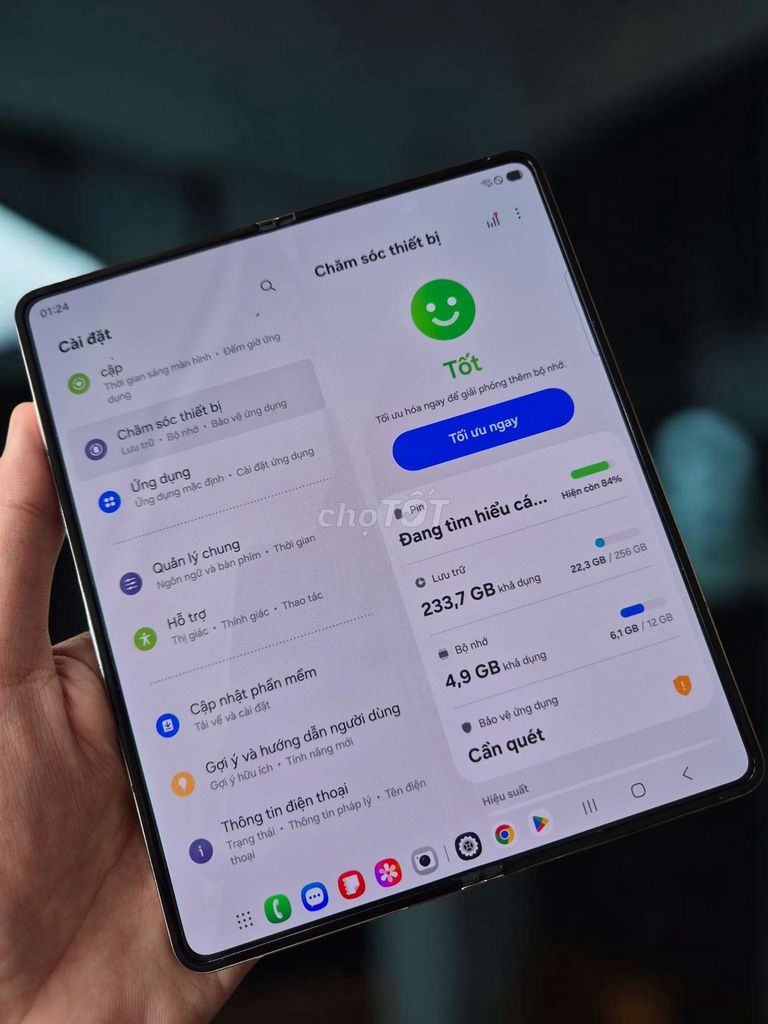 Samsung ZFold 4 12/256 Gold 98%. Mua bán Điện thoại tại Quận 10 Tp Hồ Chí Minh được đăng bởi NaMobile hình 1