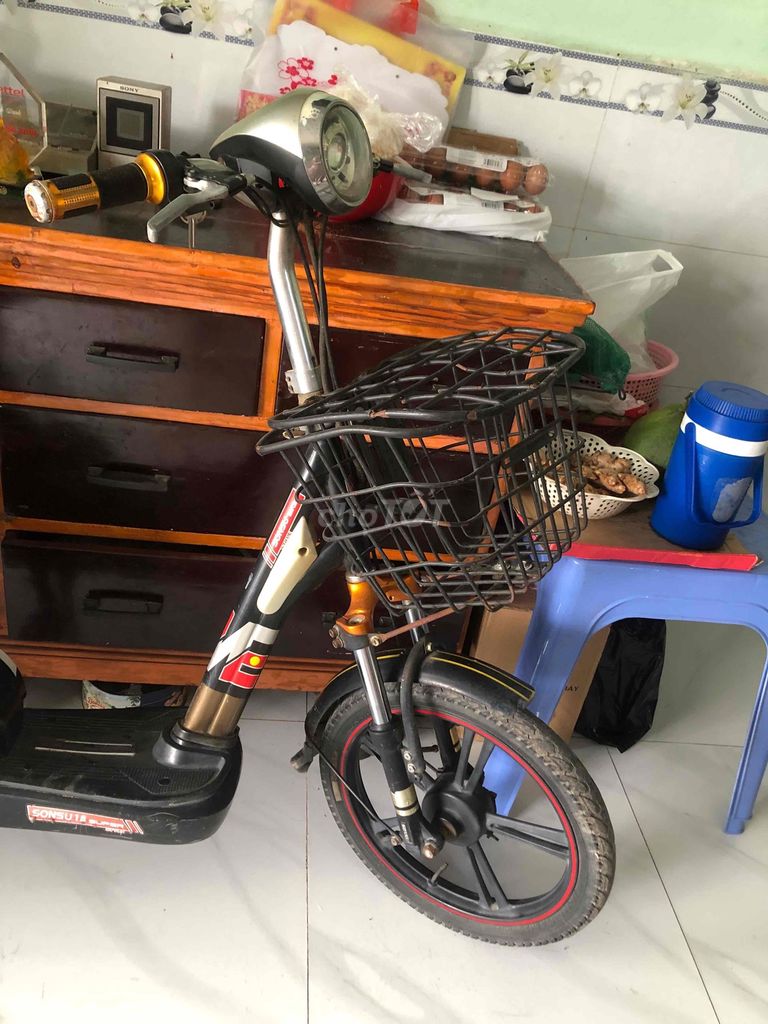 Xe đạp điện Sonsu Ebike màu Nâu.dư dùng cần bán. Mua bán Xe điện tại Thành phố Thuận An Bình Dương được đăng bởi Đạt Tấn hình 2