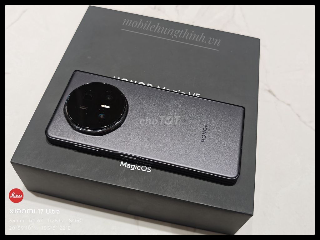 Honor Magic V5 256GB Đen full box không thiếu gì. Mua bán Điện thoại tại Quận Hoàng Mai Hà Nội được đăng bởi mobilehungthinh hình 1