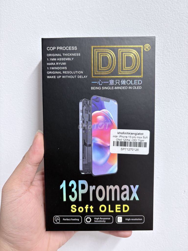 Màn hình Iphone 13 PRM -> 15 PRM Soft Oled 120Hz. Mua bán Linh kiện (RAM, Card...) tại Quận Gò Vấp Tp Hồ Chí Minh được đăng bởi Kho Điện Thoại Cũ hình 1