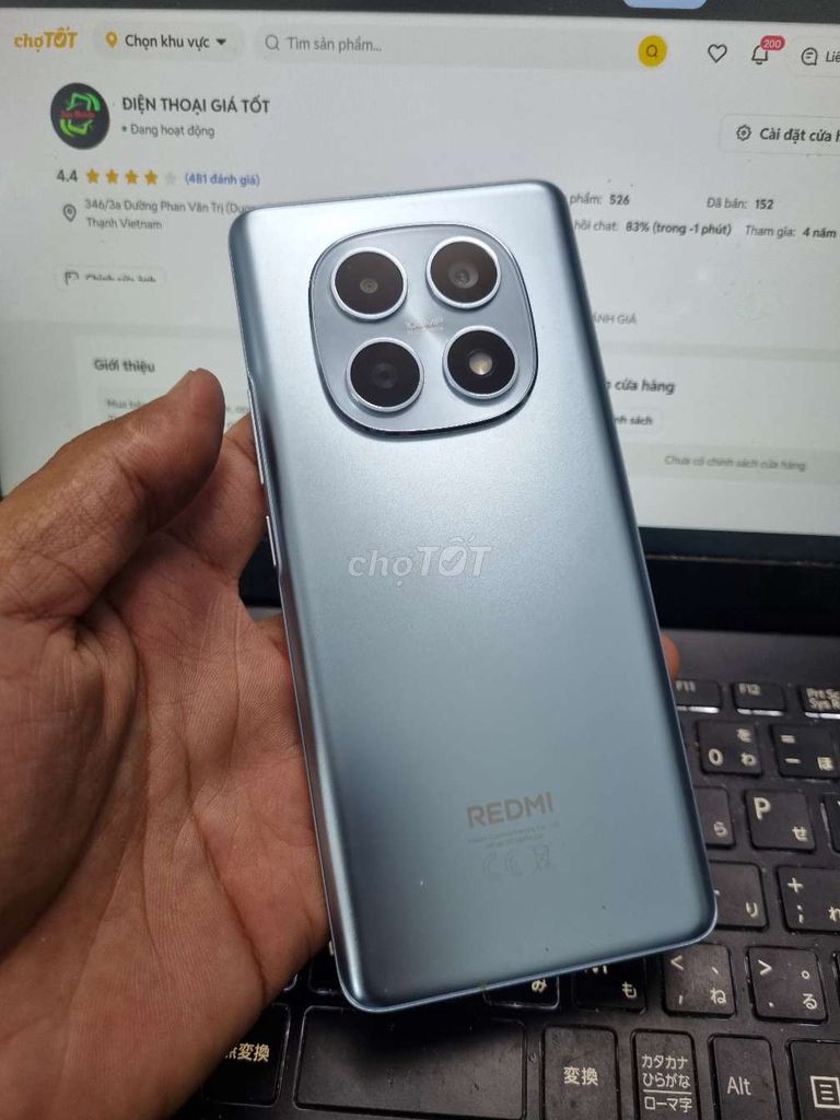 REDMI NOTE 15 6GB.128GB PIN 6000 ZIN FULL CN. Mua bán Điện thoại tại Quận Bình Thạnh Tp Hồ Chí Minh được đăng bởi Dân Mobile hình 1