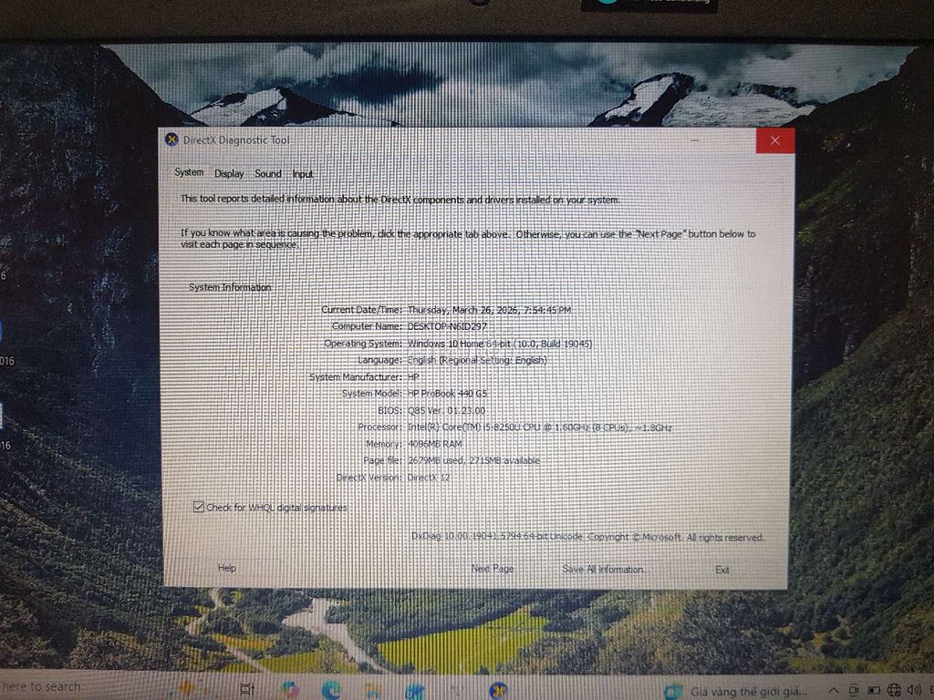 HP ProBook 440 G5 i5-8250U 4g. Mua bán Laptop tại Quận Tân Phú Tp Hồ Chí Minh được đăng bởi Lơi hình 1