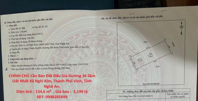 Bán Đất Đường 36 Sầm Uất Nhất Xã Nghi Kim, Thành Phố Vinh,Tỉnh Nghệ An. Mua bán đất tại Thành phố Vinh Nghệ An được đăng bởi Chính Chủ