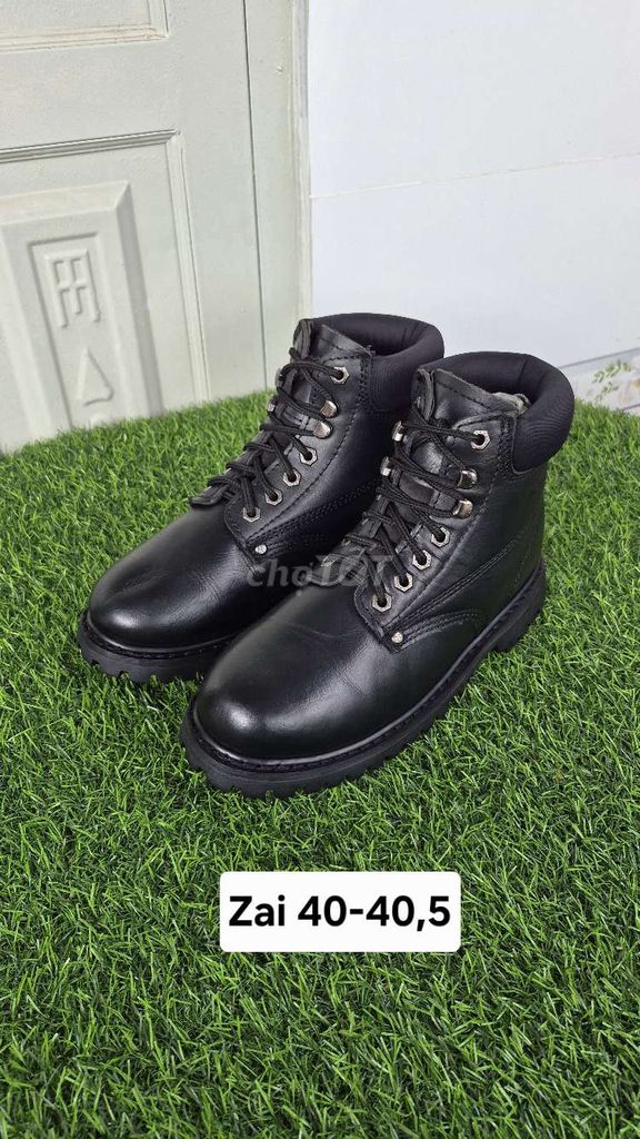 Giày bốt nam da thật size 40-40.5. Mua bán Giày dép tại Huyện Nhơn Trạch Đồng Nai được đăng bởi Túi Si Ngọc Khánh  hình 1
