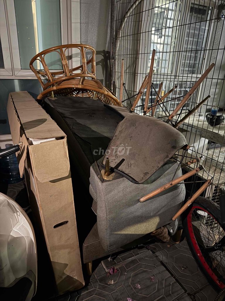 Ghế sofa Vải Gỗ Mây Xám Nâu. Mua bán Bàn ghế tại Thành phố Thủ Dầu Một Bình Dương được đăng bởi Duy Thái hình 1