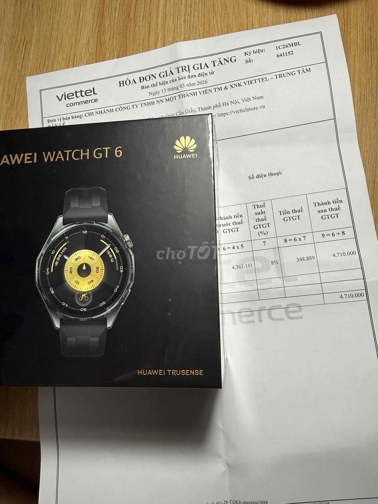 Huawei Watch GT 6 Đen 46mm NEW SEAL. Mua bán Thiết bị đeo thông minh tại Quận Phú Nhuận Tp Hồ Chí Minh được đăng bởi Trysten hình 1