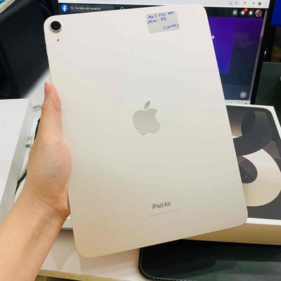 iPad Air 5 64G wifi silver za/a máy đẹp 99% pin 81