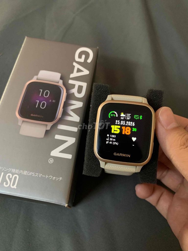 Garmin Venu Sq Music Vàng hồng. Mua bán Thiết bị đeo thông minh tại Quận 10 Tp Hồ Chí Minh được đăng bởi Quốc Huy hình 1