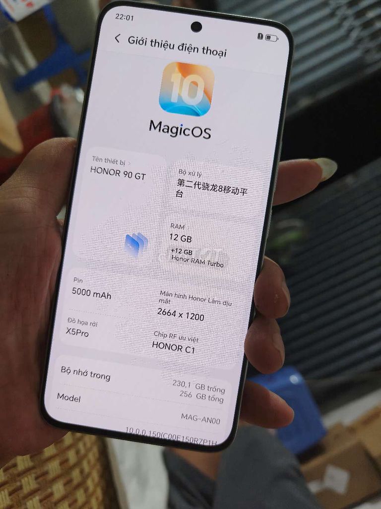 Honor 90 GT 12GB/256GB 98%. Mua bán Điện thoại tại Thành phố Bến Tre Bến Tre được đăng bởi Từ Tuấn Bến Tre hình 1