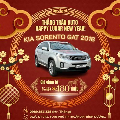 Kia Sorento 2.4 GAT Sản xuất: 2018 Odo: 43.000 KM
