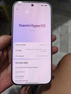 Xiaomi Redmi K90 5G 12-256GB Bạc
