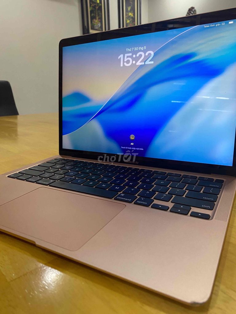Apple MacBook Air M1 16/256GB Vàng hồng gl. Mua bán Laptop tại Quận Bình Tân Tp Hồ Chí Minh được đăng bởi Boppy hình 1