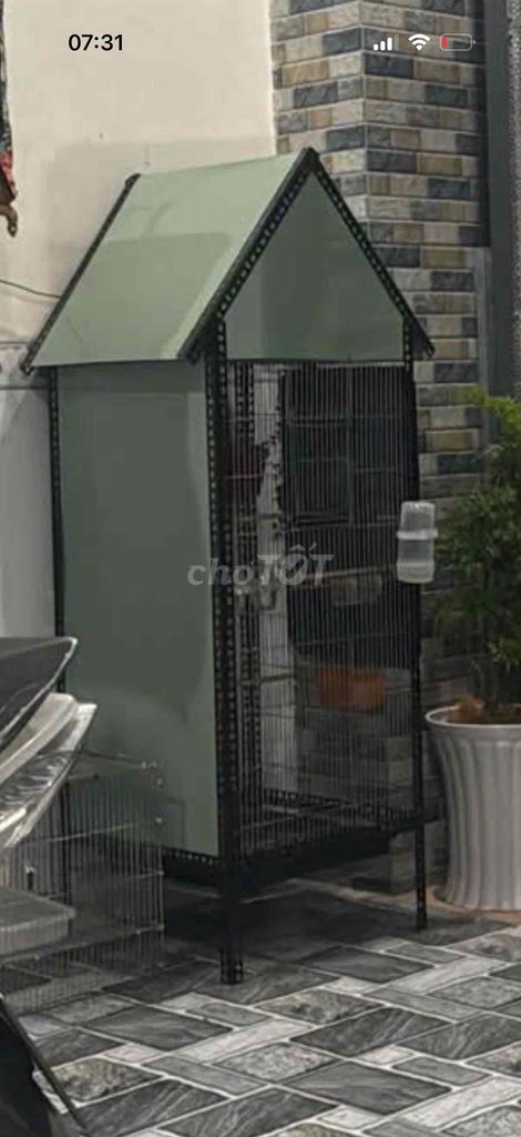 Lồng chim Kim loại Xám 50x50x150cm. Mua bán Phụ kiện, Thức ăn, Dịch vụ tại Thị xã Tân Uyên Bình Dương được đăng bởi Nguyễn  hình 1
