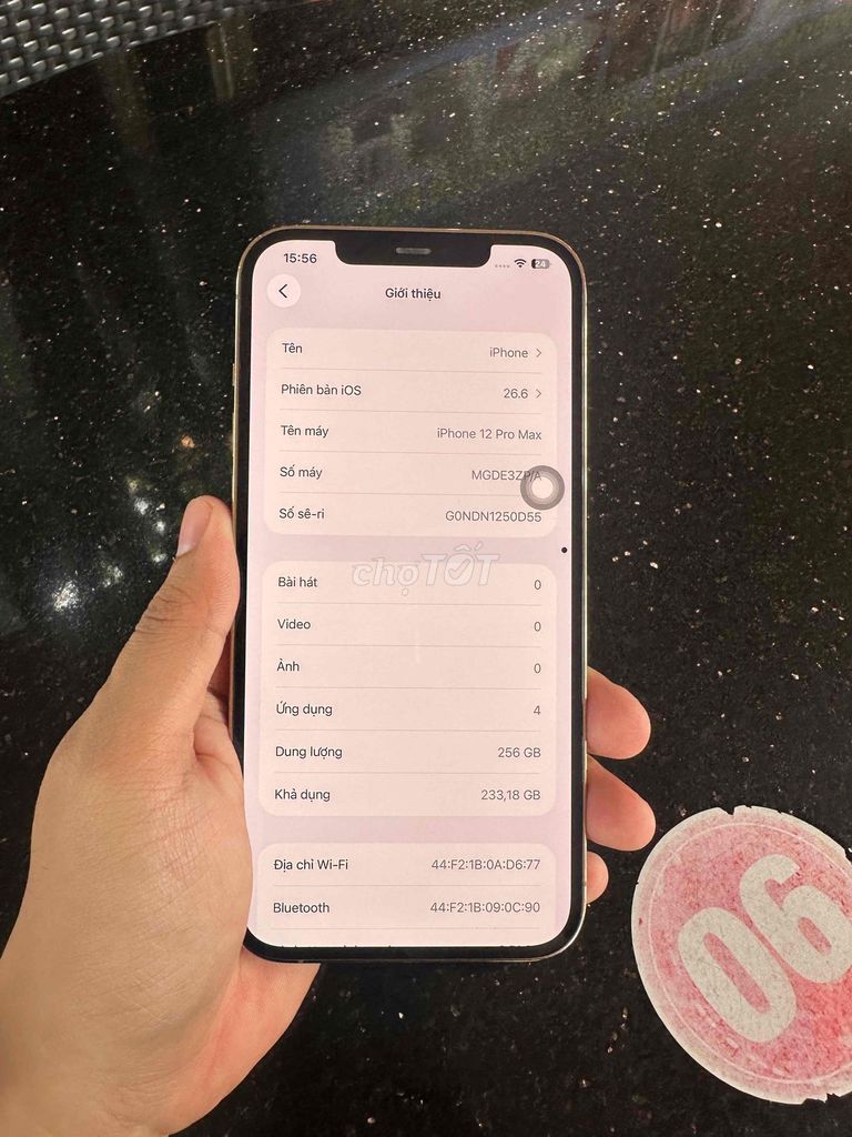 iPhone 12 Pro Max 256GB Vàng 100%. Mua bán Điện thoại tại Thành phố Dĩ An Bình Dương được đăng bởi Nguyễn Văn Kiên hình 1