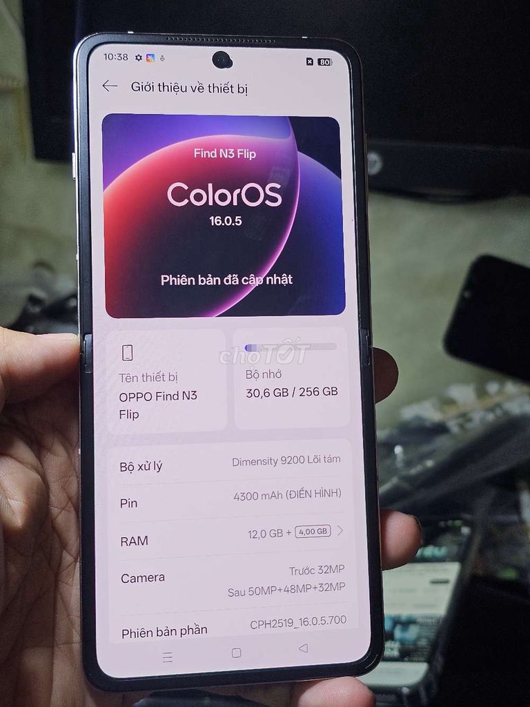 OPPO Find N3 Flip 12GB/256GB zin toàn bộ giá rẻ . Mua bán Điện thoại tại Quận 8 Tp Hồ Chí Minh được đăng bởi Thiên Hòa mobile  hình 1