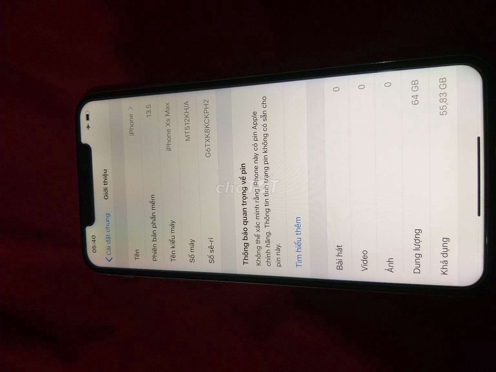 0925689503 - Apple iPhone XS Max Trắng 64 GB