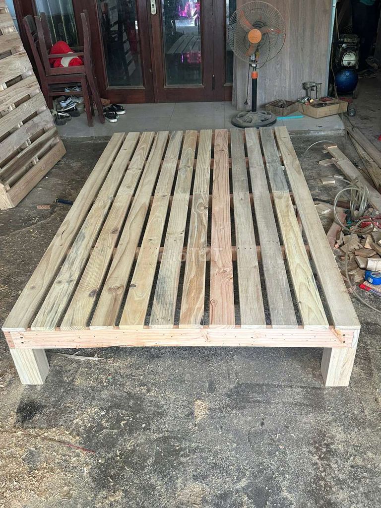 Giường gỗ pallet. Mua bán Giường, chăn ga gối nệm tại Quận Cẩm Lệ Đà Nẵng được đăng bởi Trần thuỳ dung hình 1