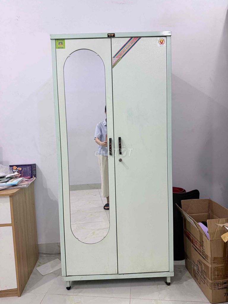 Tủ quần áo Trung Hưng Sắt Xanh nhạt. Mua bán Tủ, kệ gia đình tại Thành phố Pleiku Gia Lai được đăng bởi Tên chưa cung cấp hình 1