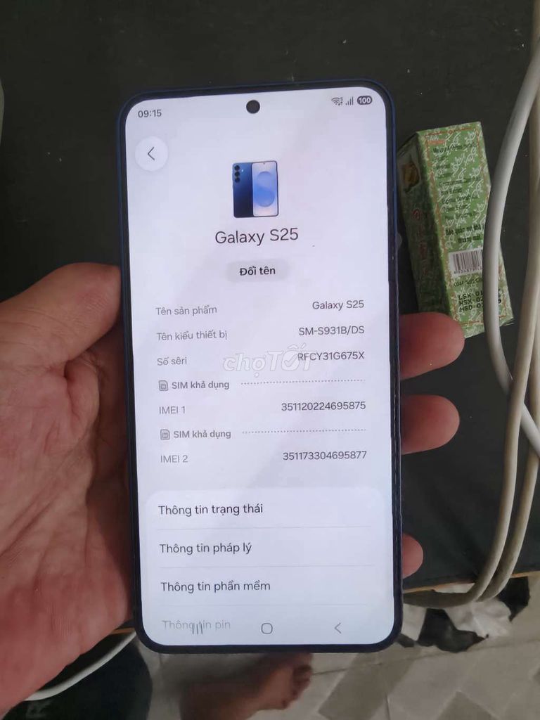 Samsung Galaxy S25 256GB việt nam. Mua bán Điện thoại tại Thành phố Bến Tre Bến Tre được đăng bởi Từ Tuấn Bến Tre hình 1