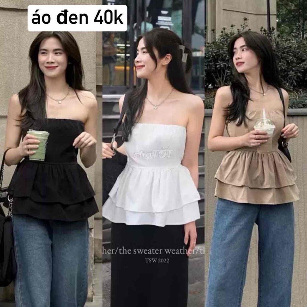 Áo quây nữ Đen Mềm mại, thoáng mát. Mua bán Quần áo tại Quận Thanh Xuân Hà Nội được đăng bởi Phương Thảo hình 1