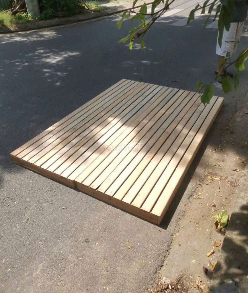 Giường balet Gỗ quế Vàng nhạt Xếp gọn. Mua bán Giường, chăn ga gối nệm tại Quận Cẩm Lệ Đà Nẵng được đăng bởi Tuấn Cao NT Decor  hình 1