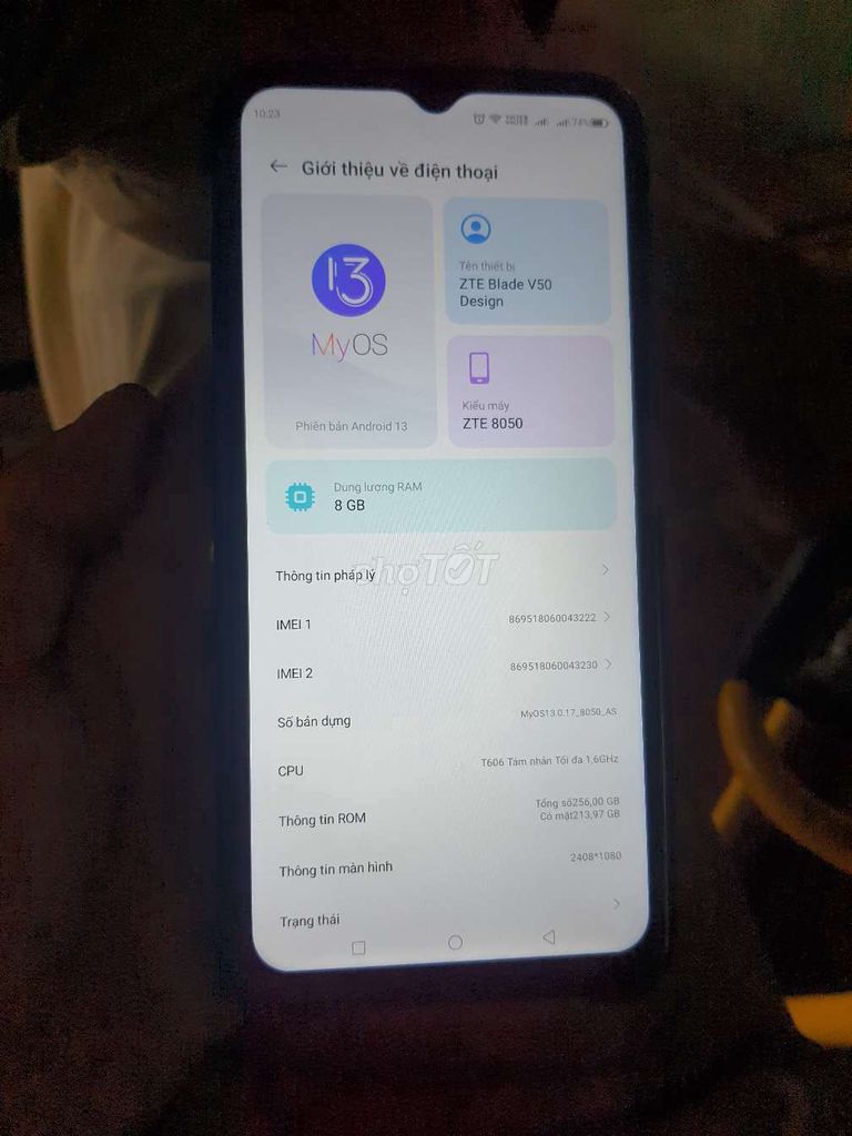 ZTE V50 8GB/256GB Đen. Mua bán Điện thoại tại Huyện Hóc Môn Tp Hồ Chí Minh được đăng bởi Vương Lâm hình 1