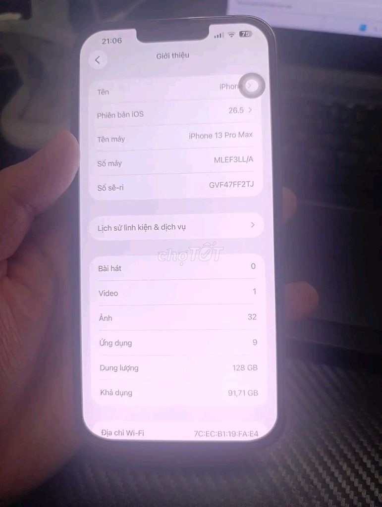 iPhone 13 Pro Max 128GB 97-98%. Mua bán Điện thoại tại Quận 12 Tp Hồ Chí Minh được đăng bởi Bảo La hình 1