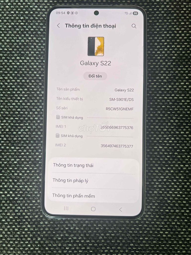 Samsung S22 128GB Đen. Mua bán Điện thoại tại Thành phố Thủ Đức Tp Hồ Chí Minh được đăng bởi ngoc linh hình 1