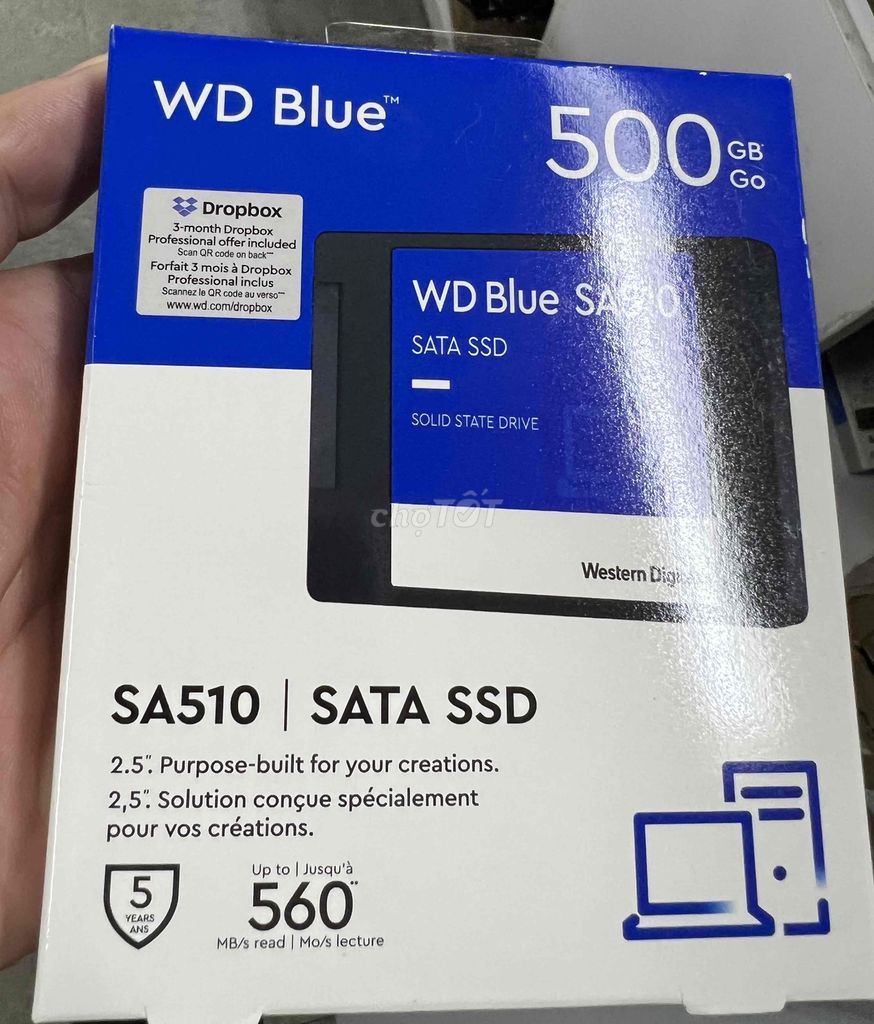 Ổ cứng SSD WD Blue 2.5" 500GB SATA III