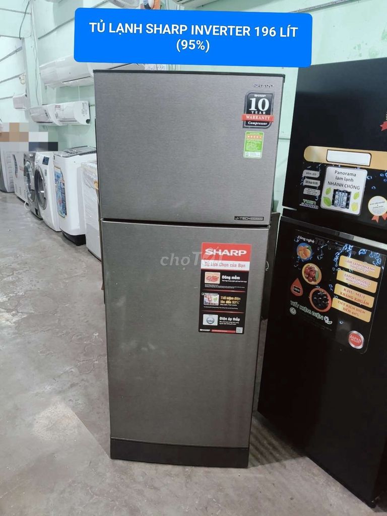Tủ lạnh Sharp Inverter 196 lít (95%). Mua bán Tủ lạnh tại Thành phố Nha Trang Khánh Hòa được đăng bởi Bảo trì điện lạnh Nha Trang hình 1